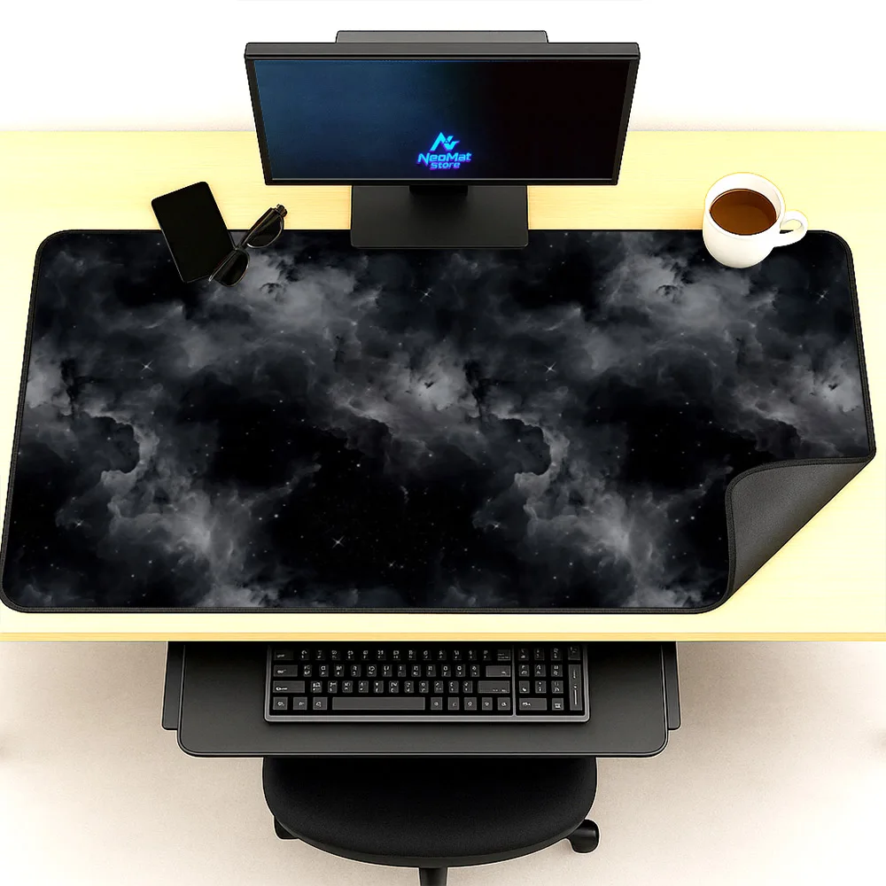 

Black Pc Mousepad 800x300 High Speed Gaming Mouse Pad Xxl 50x100 Mats 90x40 Desk Mat Aesthetic Anti Slip Pad Office Accessories