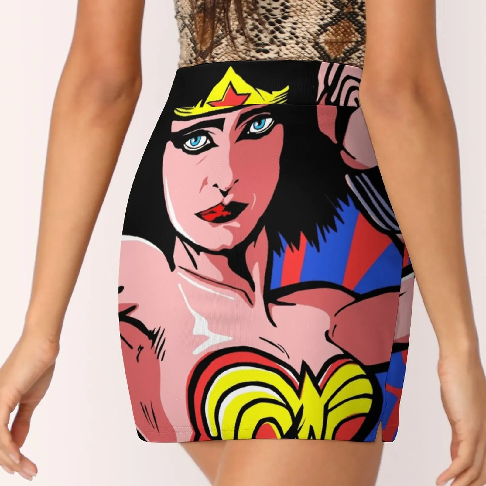 Post-Punk Super Freunde-Wonder Röcke Frau Mode 2022 Hose Rock Mini Röcke Büro Kurzen Rock