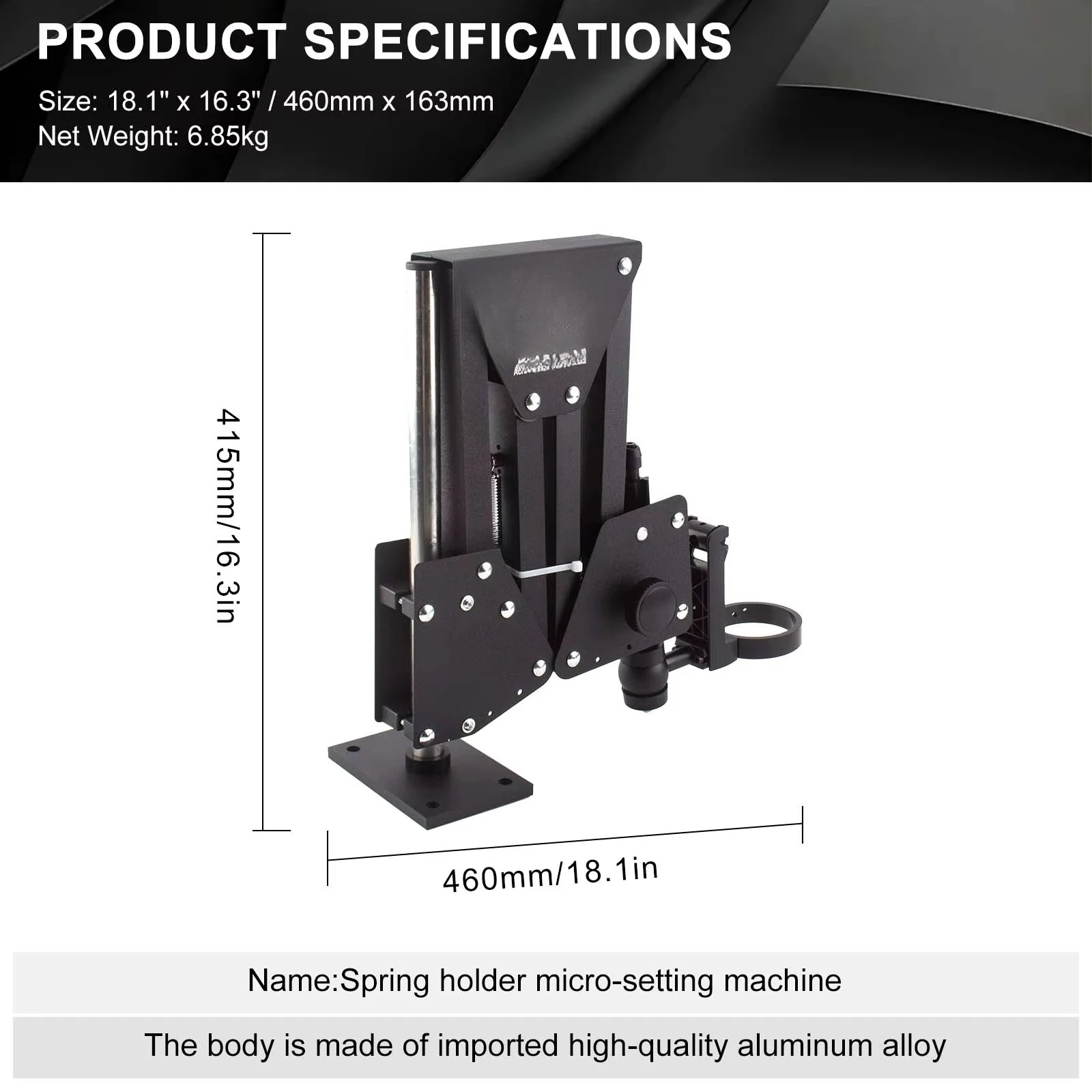 Micro-Setting Machine Stand Spring-Holder Aluminum Alloy Acrobat Microscope Arm Without Lens Jewelry Making Tools