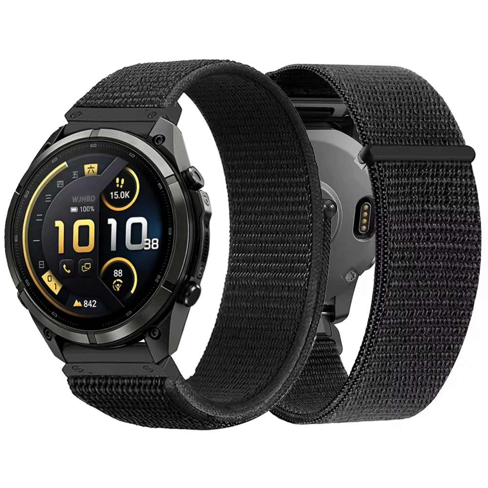 26mm 22mm QuickFit Nylon Watchband For Garmin Fenix 9 8 47mm 51mm E 7X 7 Pro 6 6X 5 5X/Epix Gen 2/Enduro 3 Sports Strap Bracelet