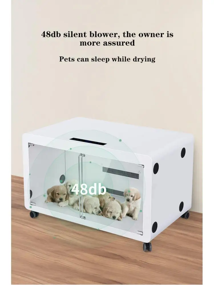 Large Pet Drying Box, Automatic Water Blower, Bath Dryer for Cat and Dog, Household