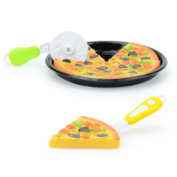 Simulation Kids Pizza Cutting Toy Food Plastic Pizza Cooking Gift Boy Girl Kitchen Toy House Pretend Toy Play Kitchen Game Toy