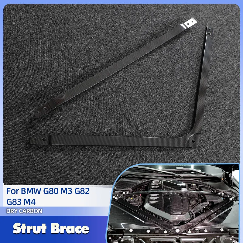 Auto Motor Strut Brace Tower Bar Prepreg Dry Carbon für BMW G80 M3 G82 G83 M4 2021-2023 motor Bonnet Hood Stativ Trim Body Kits