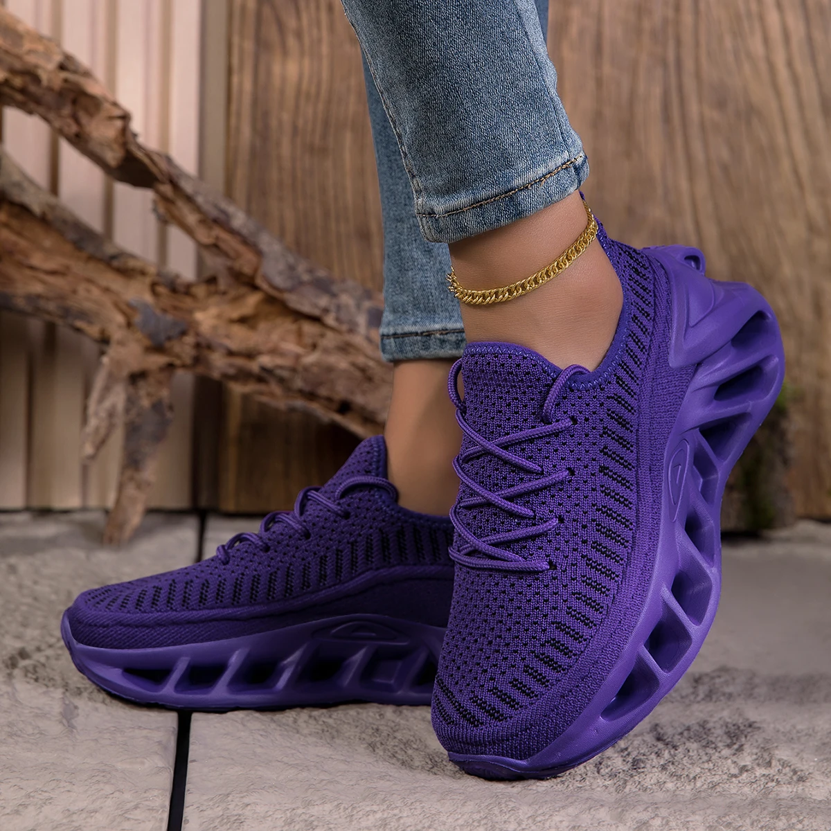 Thick-soled, shock-absorbing trendy dad sneakers for women, everyday running shoes - view 5