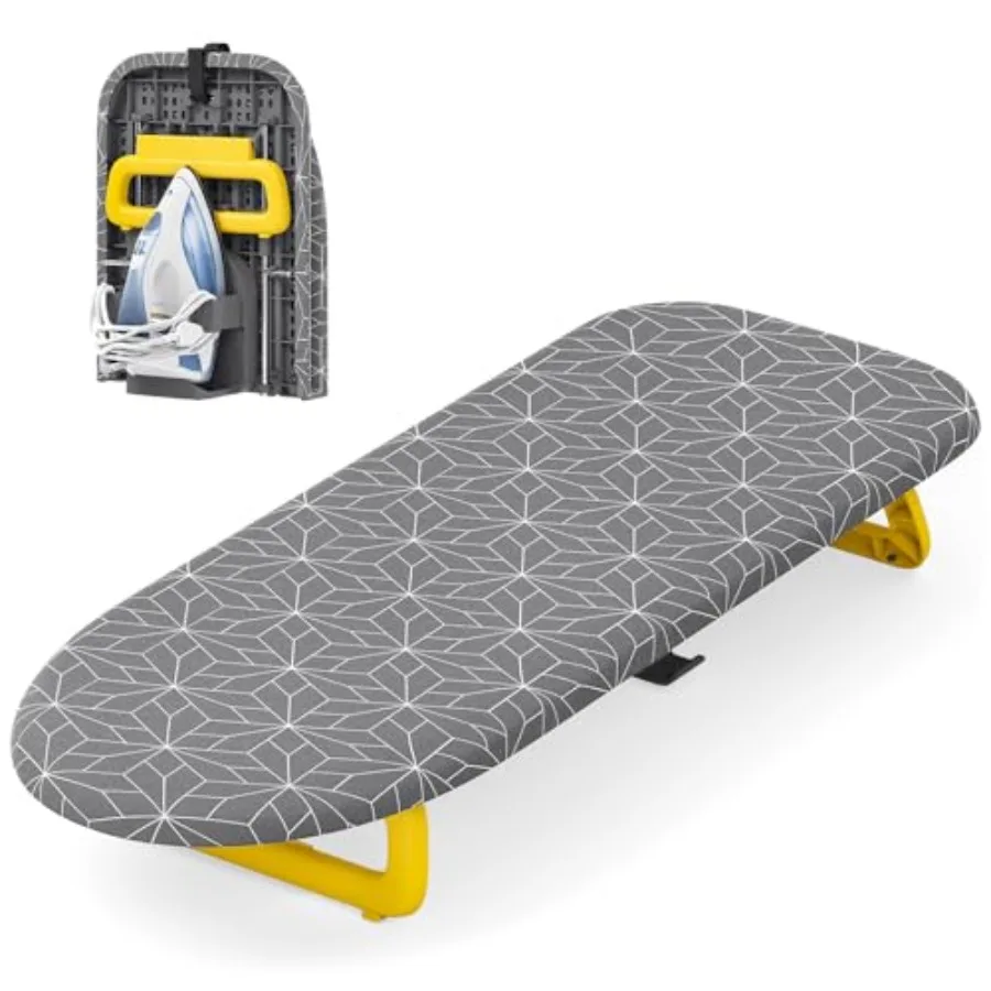 

Small Ironing Board Tabletop Foldable mini Ironing Board Table top Ironing Boards Small Compact Portable Ironing Boards with Ir