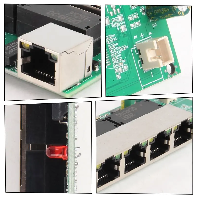N34R-Contact Port Mini Switch Module PCBA Motherboard 5-Port Switch Module