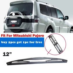 Escobilla de limpiaparabrisas trasera para coche Mitsubishi Pajero, accesorios de limpiaparabrisas híbrido, 12 