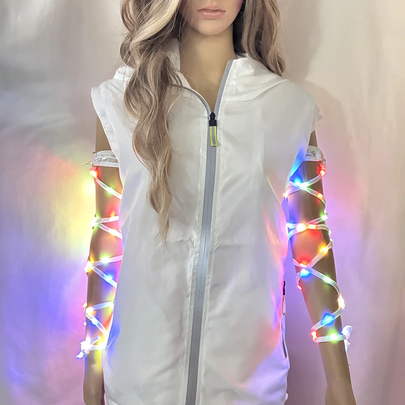 

Sexy Glowing Arm Strap Eye-catching LED Light up Arm Strap Women Bar Dance Night Show Hand Accessories