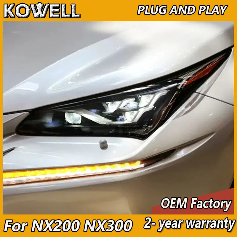 

Car Styling for Lexus NX200 Headlamp 2015-2020 Lexus NX300H Headlight DRL Turn Signal High Beam Projector Lens