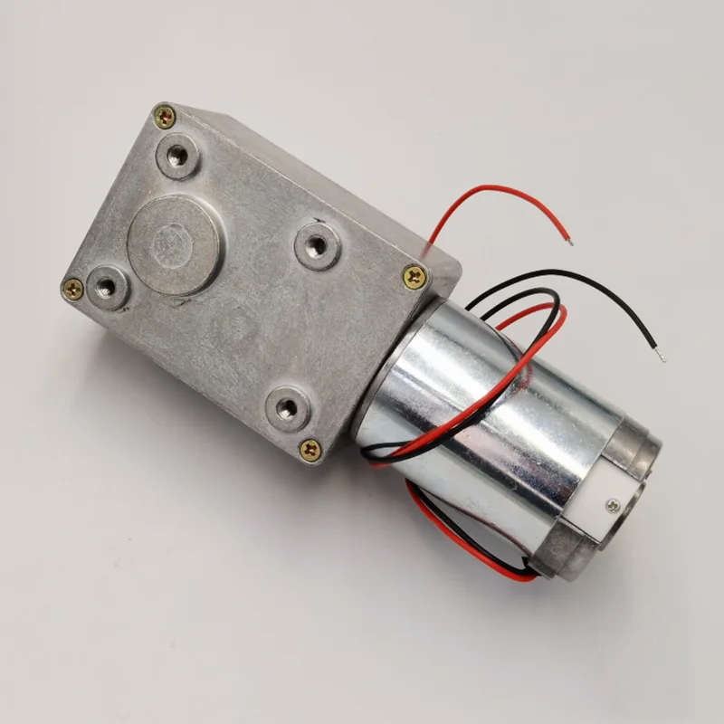 600JSX-4468 7144 Square Turbo-Worm Gear Reduce Box Self-Lock 12V 24V Motor High Torque Speed 1/5/10/15/30/60/100RPM Single Shaft