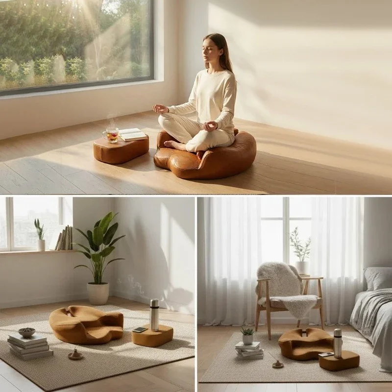 Memory cotton seat cushion, sedentary and washable seat cushion, meditation seat