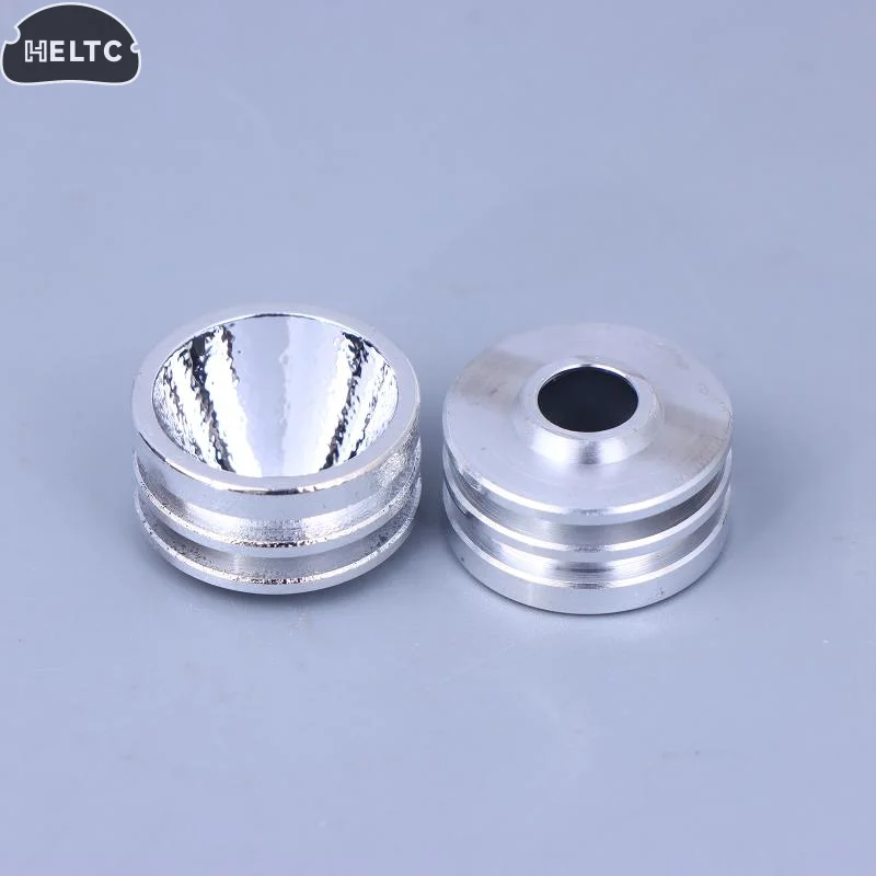 1 PCS Metal S5 20mm Smooth Reflector Flashlight Reflective Cup Reflector Bow Smooth Orange Peel LED Hole 7mm