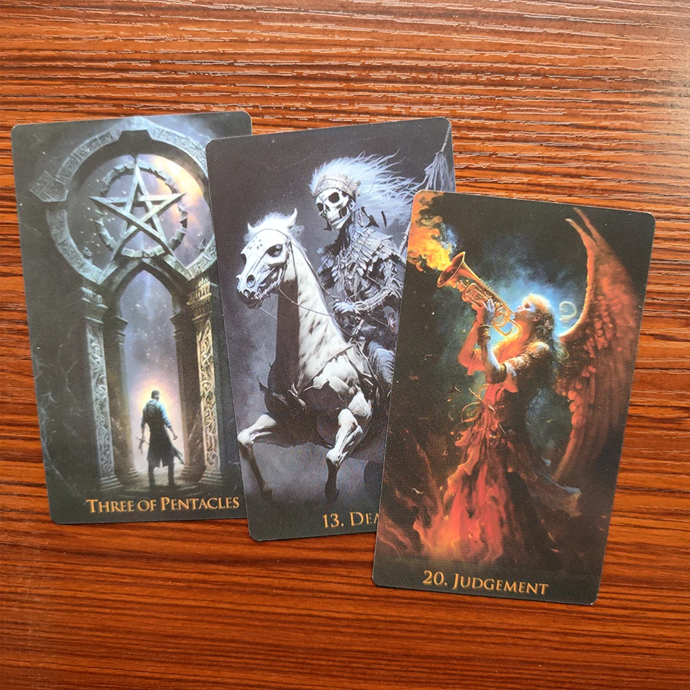 12x7cm New Weird World Divination Tarot Deck for Beginners with Guide Book