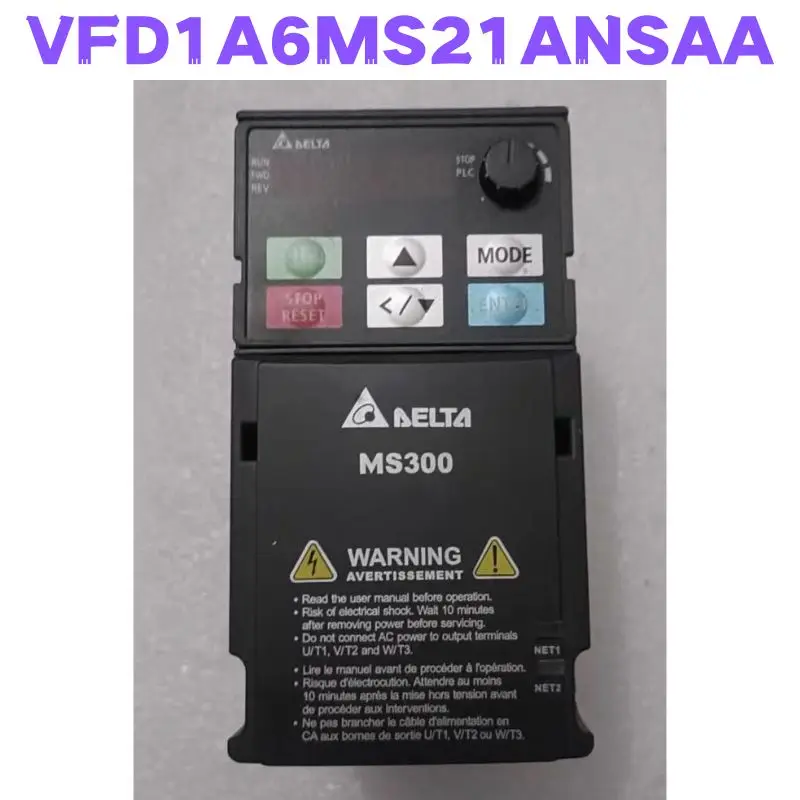 

Second-hand VFD1A6MS21ANSAA Inverter Tested OK