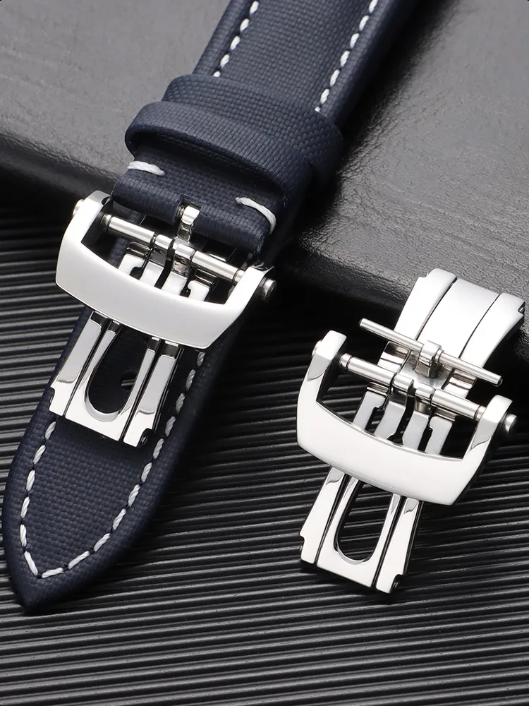 Pour Bracelet Blancpain en acier inoxydable broche pliable boucles de montre 20mm déploiement papillon boucle hommes femmes bracelet fermoirs boutons de montre