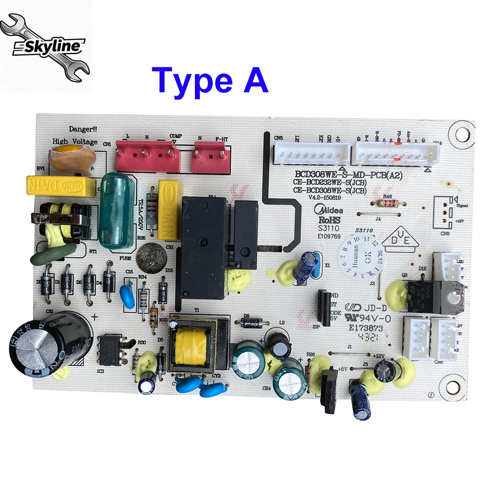 BCD308WE-S-MD-PCB(A2) Placa de circuito de refrigerador CE-BCD232WE-S(JCB) CE-BCD308WE-S CE-BCD308WE-D 17131000000507 V4.2-150819