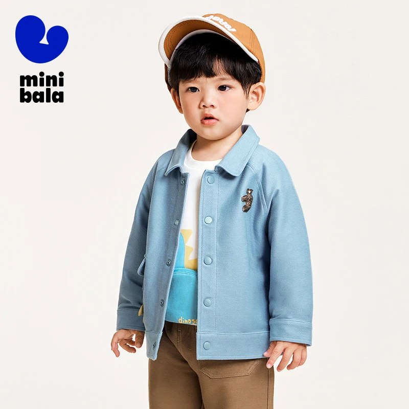 Mini Bala Jackets Boys and Girls Denim Jackets 2024 New Arrival High-Elasticity Comfortable Fashionable Children Casual Wear