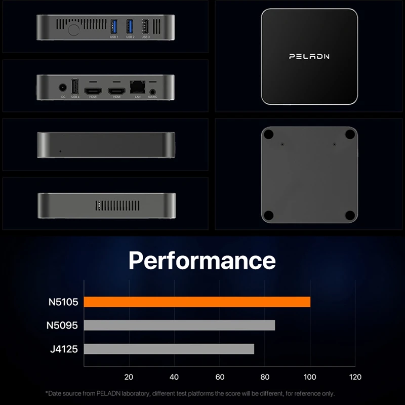 Imagem -03 - Mini Computador Desktop com Wi-fi de Banda Dupla Intel N5105 Uhd Graphics Windows 10pro Ddr4 8g e 256g