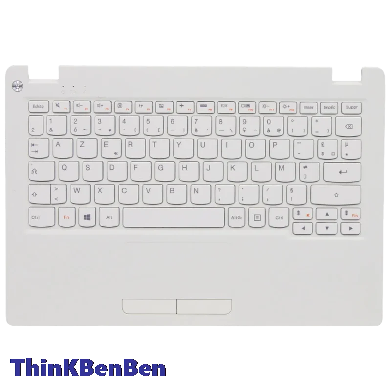 FR French White Keyboard Upper Case Palmrest Shell Cover For Lenovo Ideapad 110S 11 11IBR 5CB0M53698