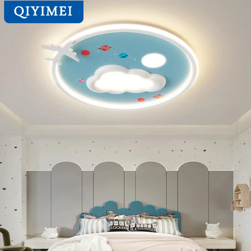 Airplane Cloud Lamp Modern Astronaut Chandelier Restaurant Light Nordic Child Room Lamps Kitchen Boys  Kids Chandelier Fixture