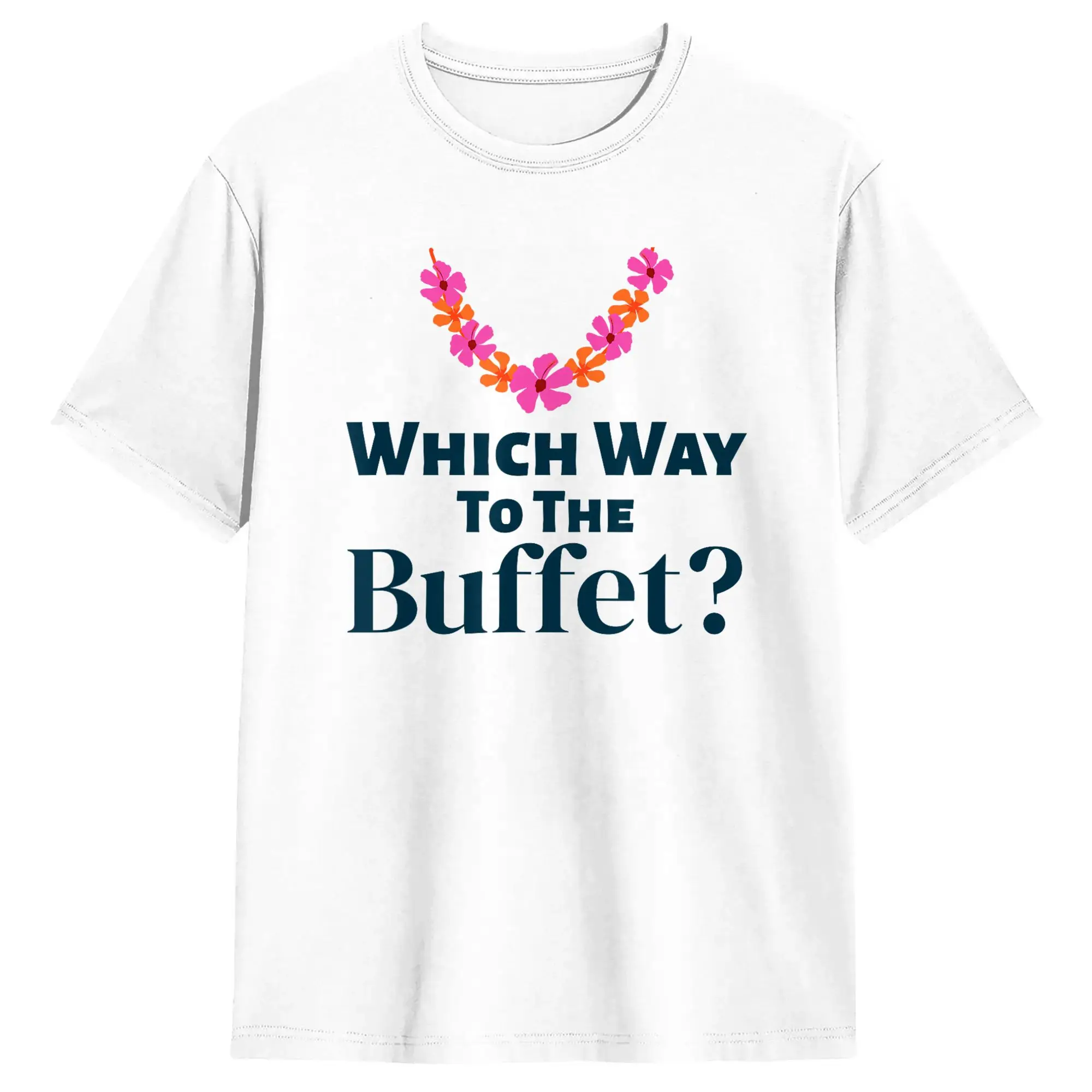 Men Tacky Tourist Which Way to the Buffet T-Shirts  Pure Cotton Top Tees Summer Y2K Funny Short-Sleeve T Shirt O Neck Tee Shirt