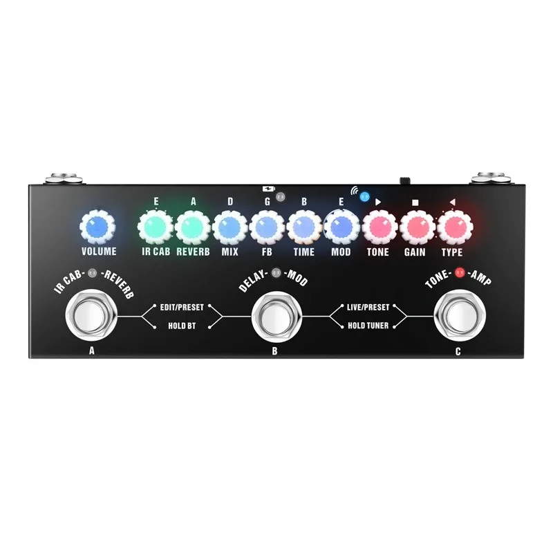Guitar Effects Pedal Multi‑Function Electric Guitar Effect Processor Replacement Accessory Musical Instrument Parts