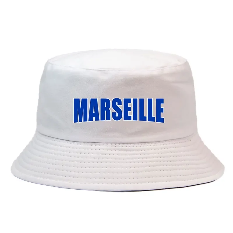 Fashion Summer Marseille Reversible Bucket Hat Woman Man Sport Travel Sun Beach Vsior Fisherman Cap Unisex Adult Double Side Bob