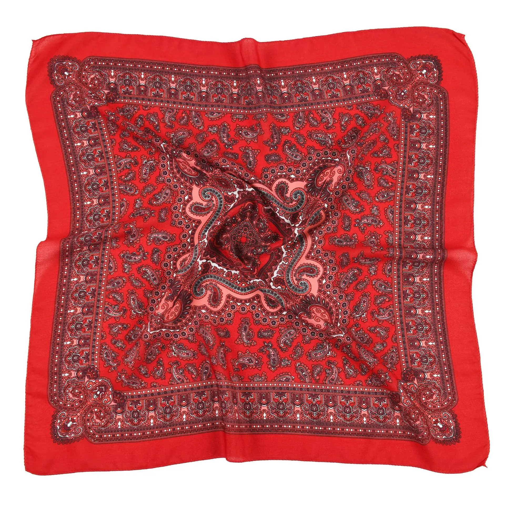 Foulard National russe pour femmes, foulard de Style ethnique, carré imprimé Floral, Bandana, mouchoir, bandeau Babushka, 70x70cm