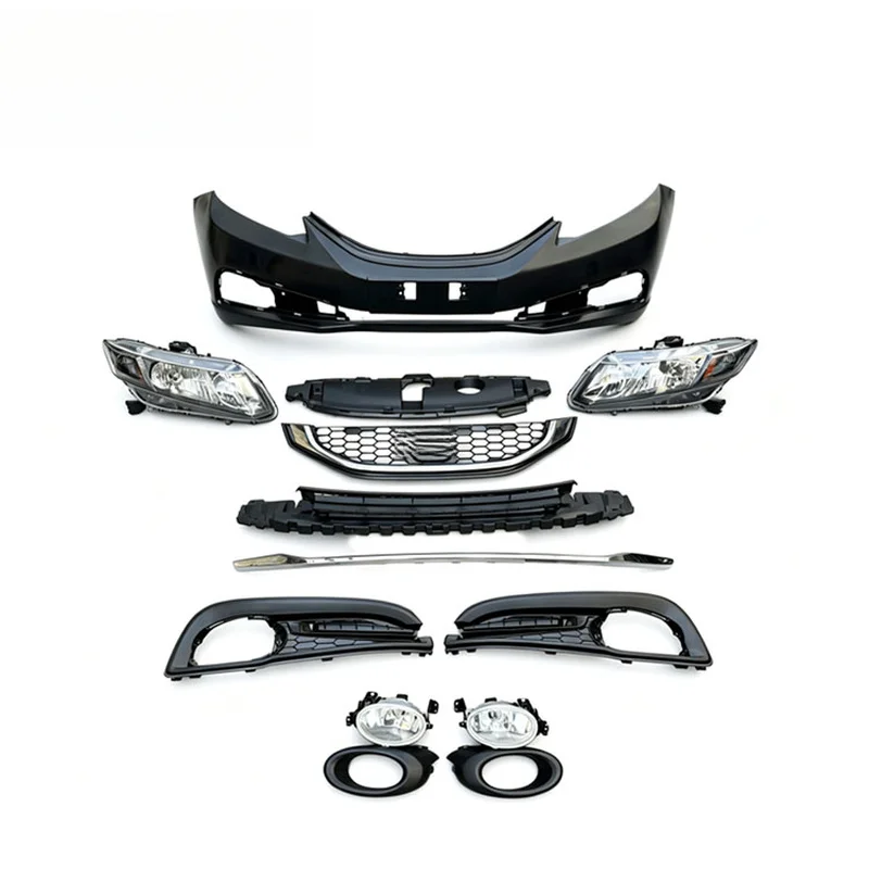 Auto Accessories Complete Body Kit Assembly For  Civic 2013 Consists Of Front Bumper Bumper Set And Headlight view 2