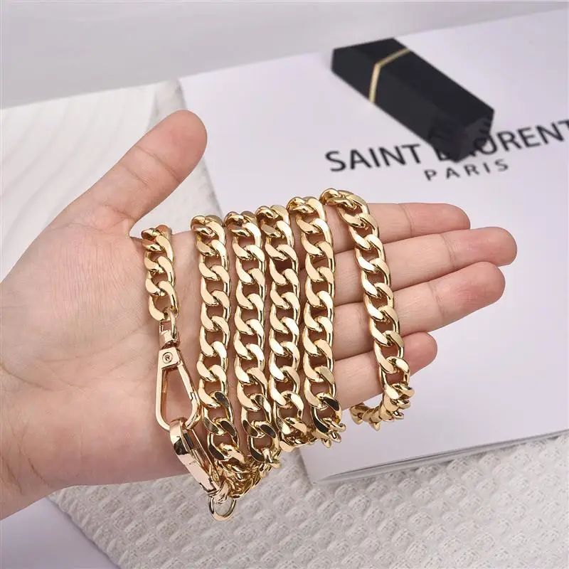 

120/40cm Metal Aluminum Bag Chain Bag Strap Replacement Parts Accessories DIY Detachable Luggage Accessories Metal Chain