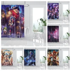 Waterproof fabric shower curtains Bathroom curtain accessories 180x200 Bath curtain for shower 240*200 cartoon cute decoration