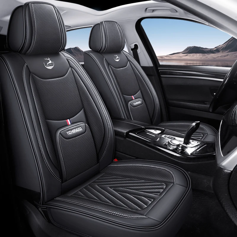 

1pic Leather Car Seat Covers For Toyota Corolla RAV4 Land Cruiser 100 Camry Raize Dodge Journey Nitro Auto Accesorios Waterproof