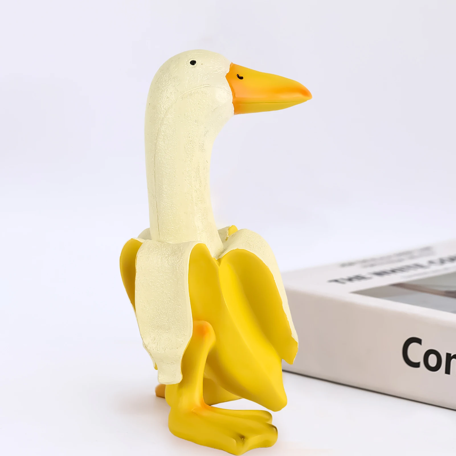 Banana Duck Art Ornament Manual Desktop Crafts Statue Funny Home Decor Sculptures