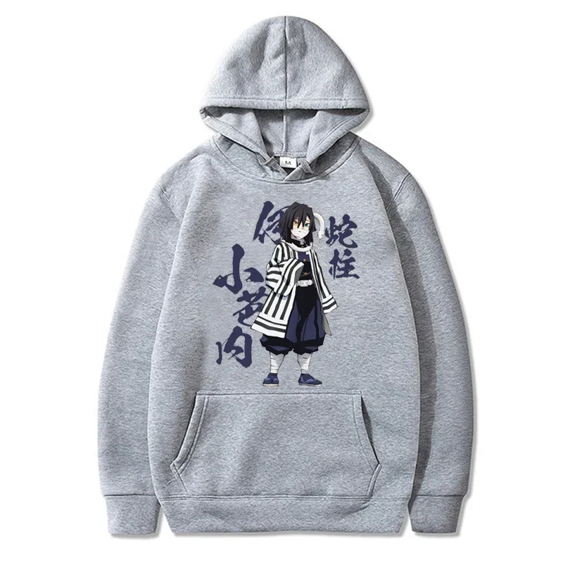 Sudadera con capucha de Anime para hombre y mujer, ropa informal con estampado gráfico de Obanai, Harajuku, Unisex