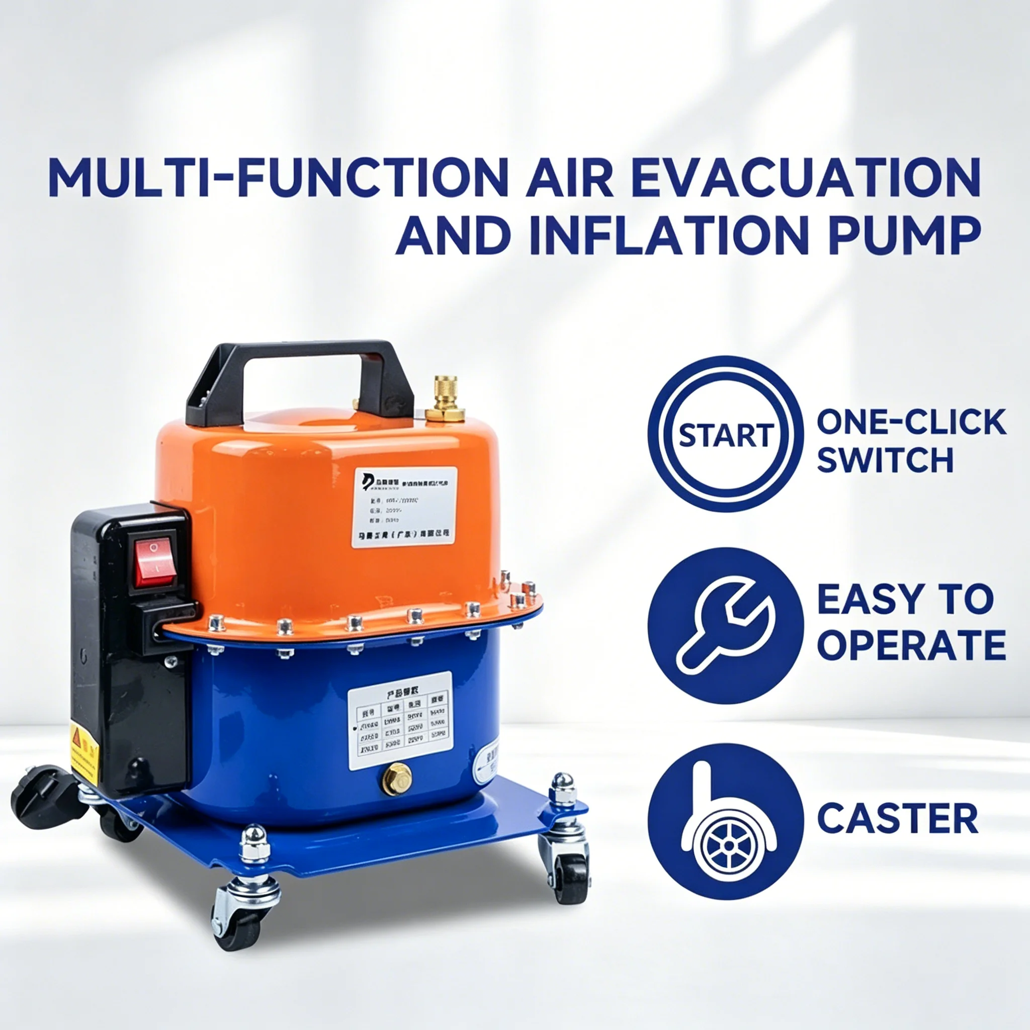 Multifunctional Heavy Duty Vacuum Pump 5.8L/6.8L/8.8L for Car Air Conditioning System 2 in 1 Workshop Tool