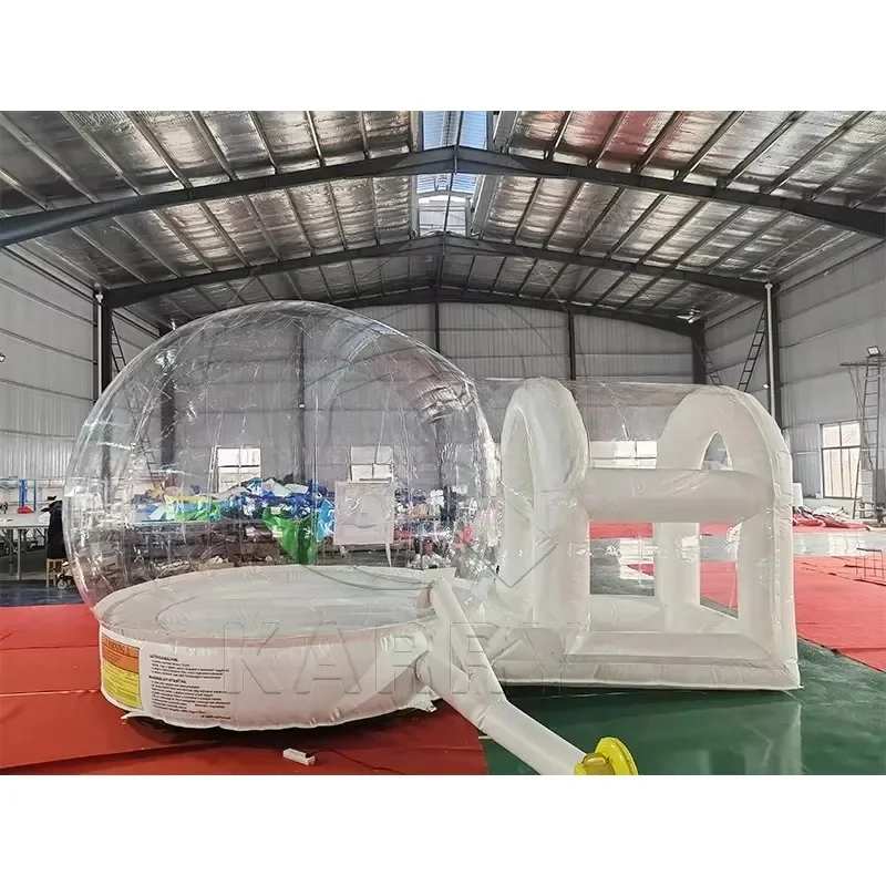 Commercial White Transparent Inflatable Crystal Igloo Dome Bubble Tent PVC Inflatable Balloon House For Kids Party Event