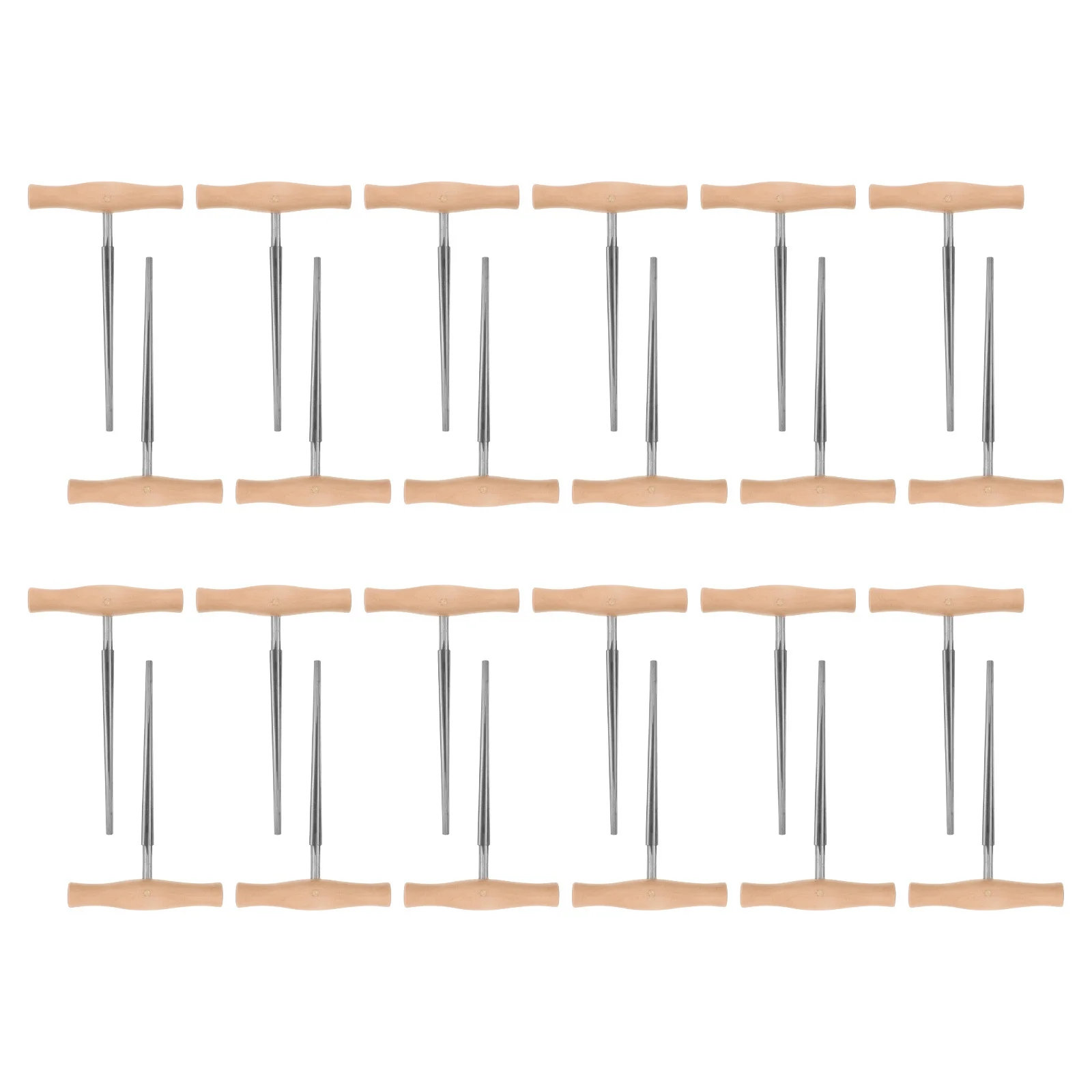 

24Pcs Violin Peg Hole Reamer Tapered 1:30 Precision Wood Handle Violin Viola Peg Hole Finishing and Maintenance Tool Luthier