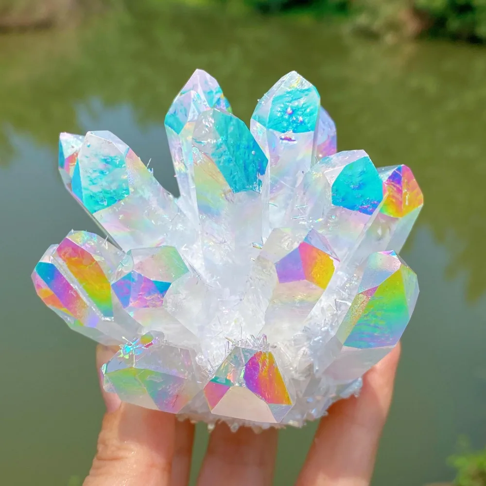 

1pc White Quartz Crystal Cluster, Crystal Cluster, Mineral Samples, Home decor, Crystal gift