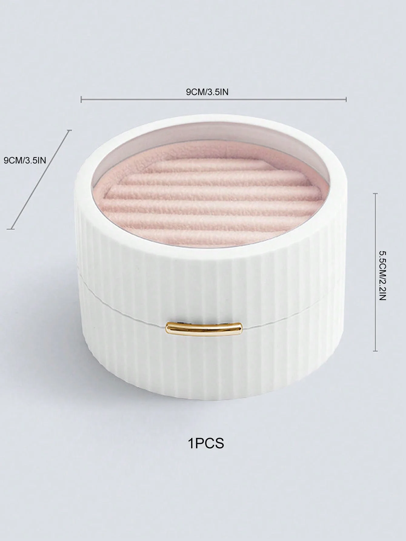 원형 링 보관함, 여행용 보석 상자, 반지 펜던트, 귀걸이, 목걸이, 정리함 보관함, 작은 거치대 상자, 1 개