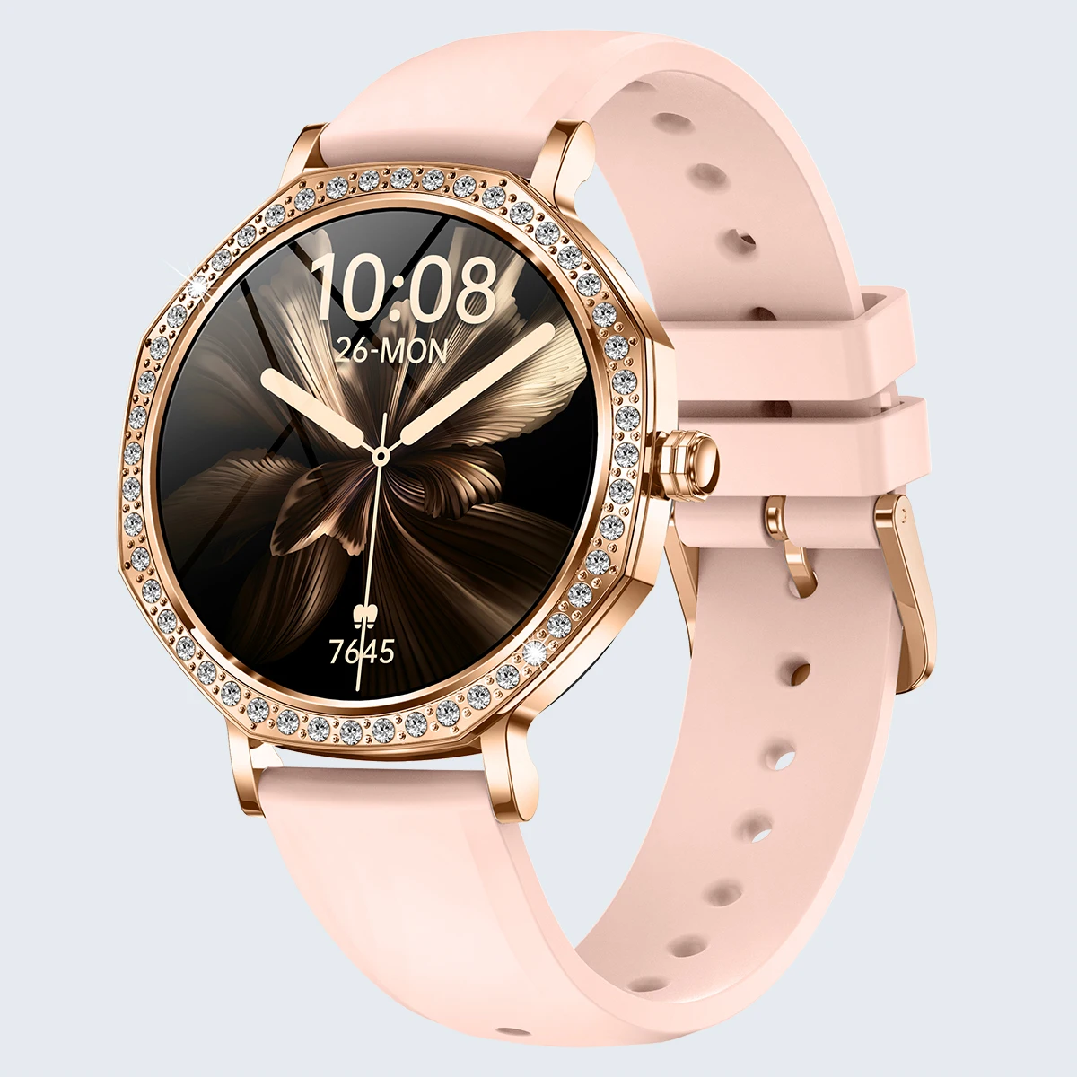 

AMOLED Women's Smart Watch with BT Call Health Monitor ChatGPT AI Sports Fitness Tracker Fashionable Wristwatch for Ladies
