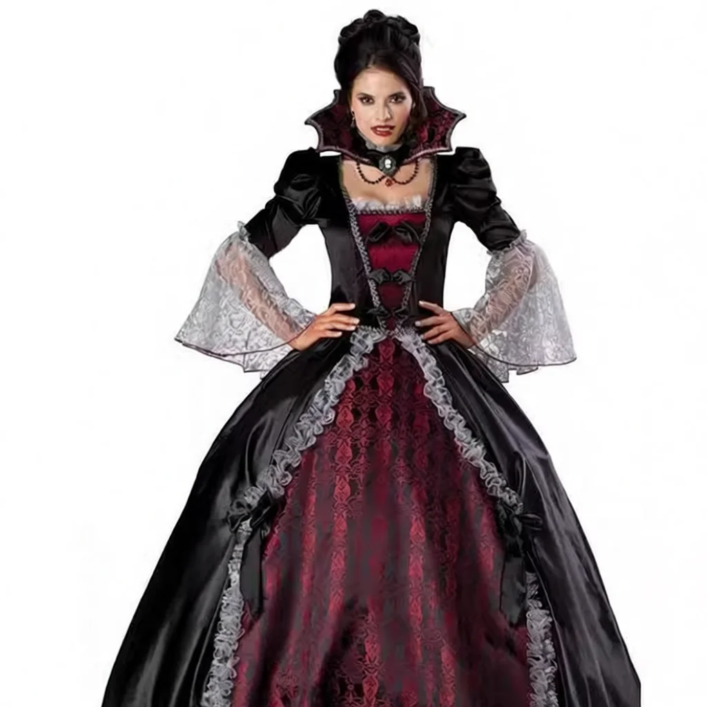

Women's Halloween Zombie Witch Costume Black Queen Masquerade Party Queen Uniform Style Fashionable Ladies' Clothing