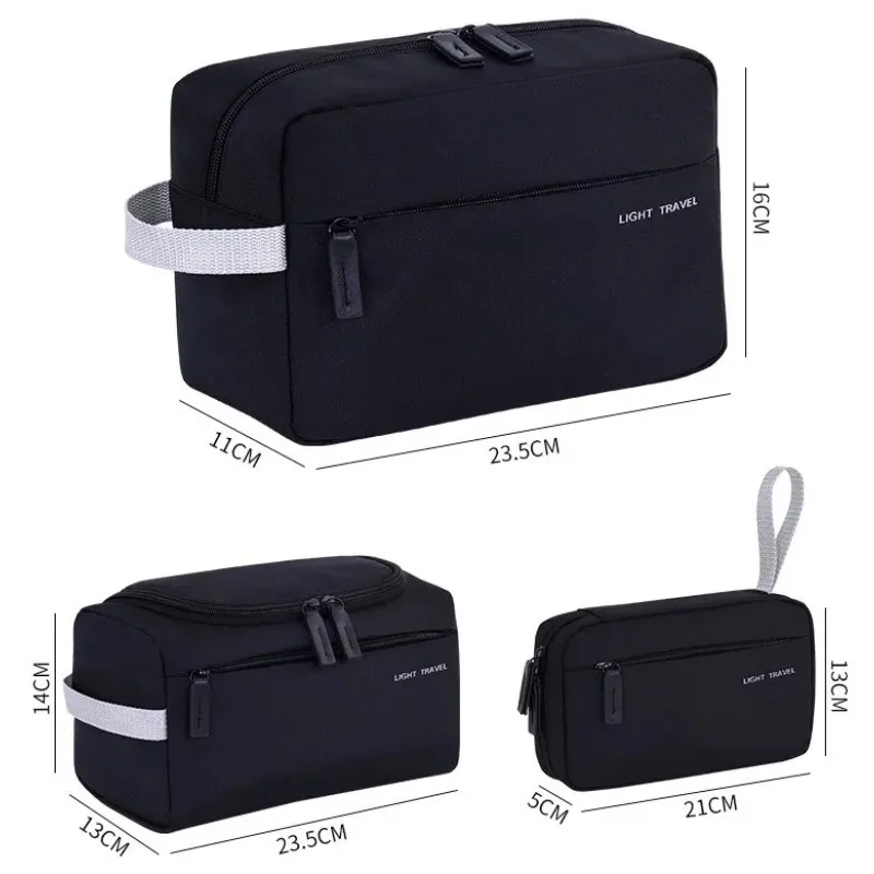 Large Capacity Lightweight Waterproof Cosmetic Organizer Storage Bag With Compartments Foldable Makeup Toiletry Pouch