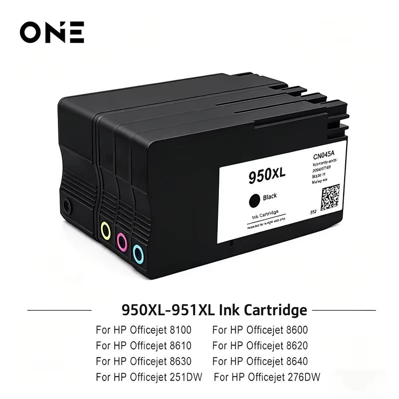 Cartucho de tinta para impressora HP, 950 XL, 951XL, Officejet Pro 8100, 8600, 8610, 8620, 8630, 8640, 8660, 8615, 8625, 251dw, 276dw