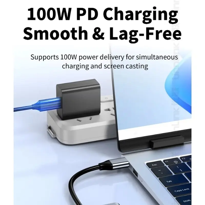 N93RNEW! Type C To Displayport Adapter Dock, USB C To DP 1.4+ USB 2.0+ PD 100W Charging, Supports DP ALT Mode For