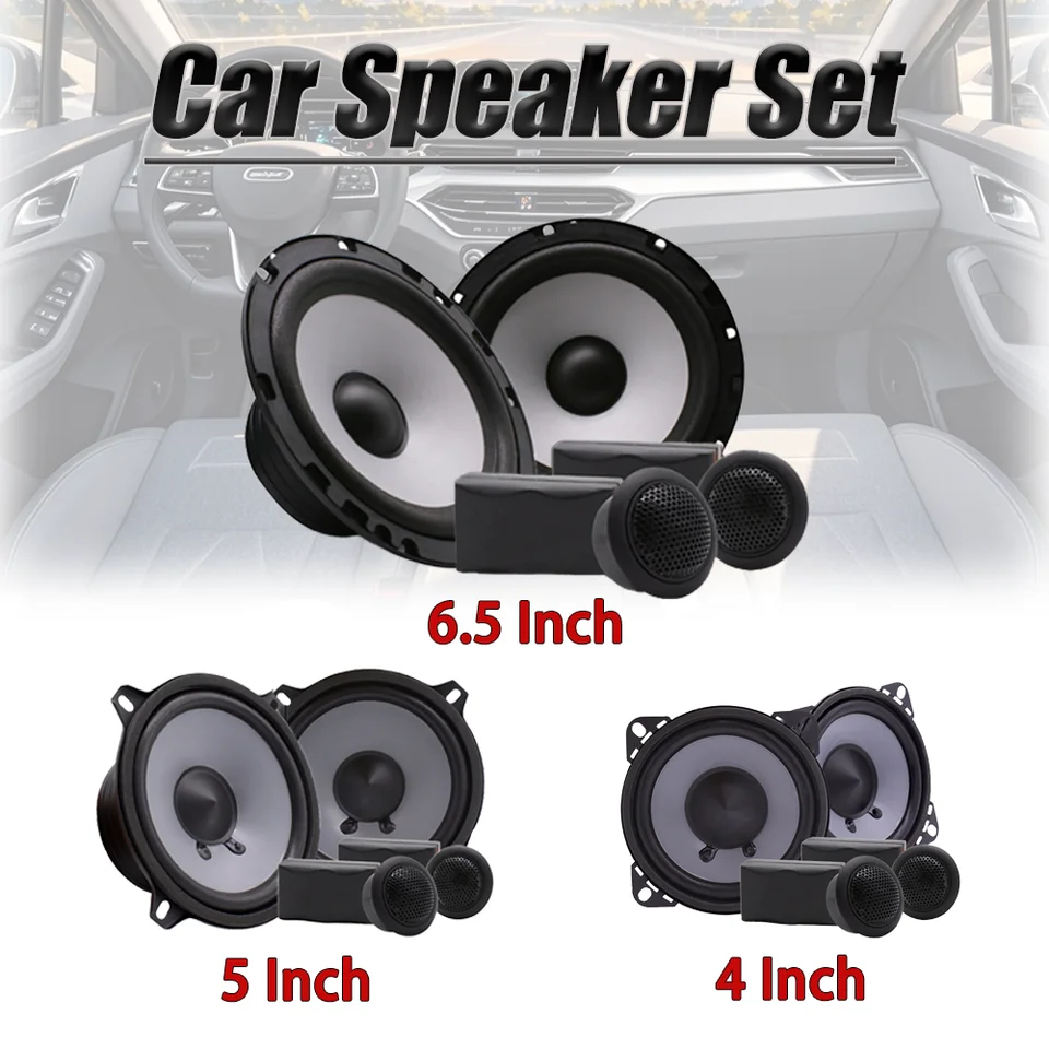 4/5/6.5 インチ車のスピーカーセット HIFI 音質ミニドームツイーター