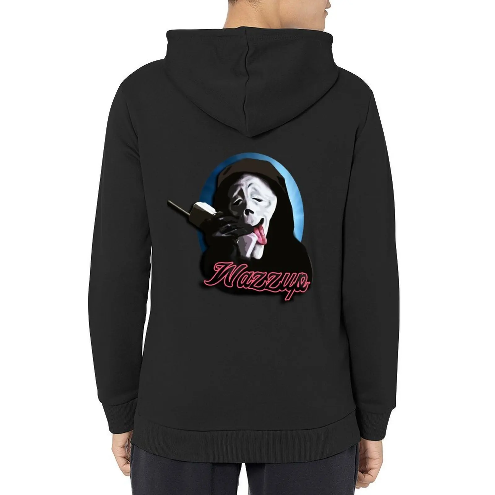 Wazzup - Scary Movie Vintage Hoodie aesthetic clothing men's clothing autumn fashion men new in hoodies & sweat-shirt