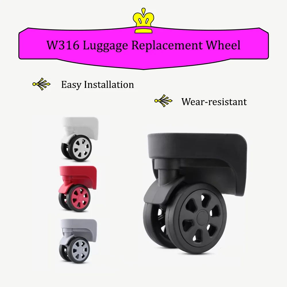 W316 Suitcases Travel Luggage Business Box Trolley Pulleys Accessories Hard Shell Suitcase Practical Replacement Casters Parts