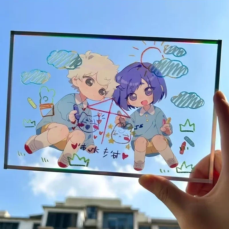 Anime Acrylic Transparent Card Photo Props Diy Card Anime Peripheral CP Cartoon Collectible Ornaments Holiday Gift
