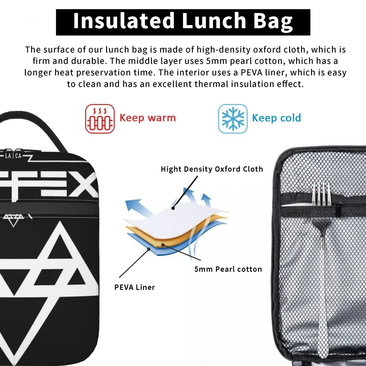 Neftex 2 Logo Witte Geïsoleerde Lunchtas Moderne Oxford Doek Reizen Verjaardagscadeau