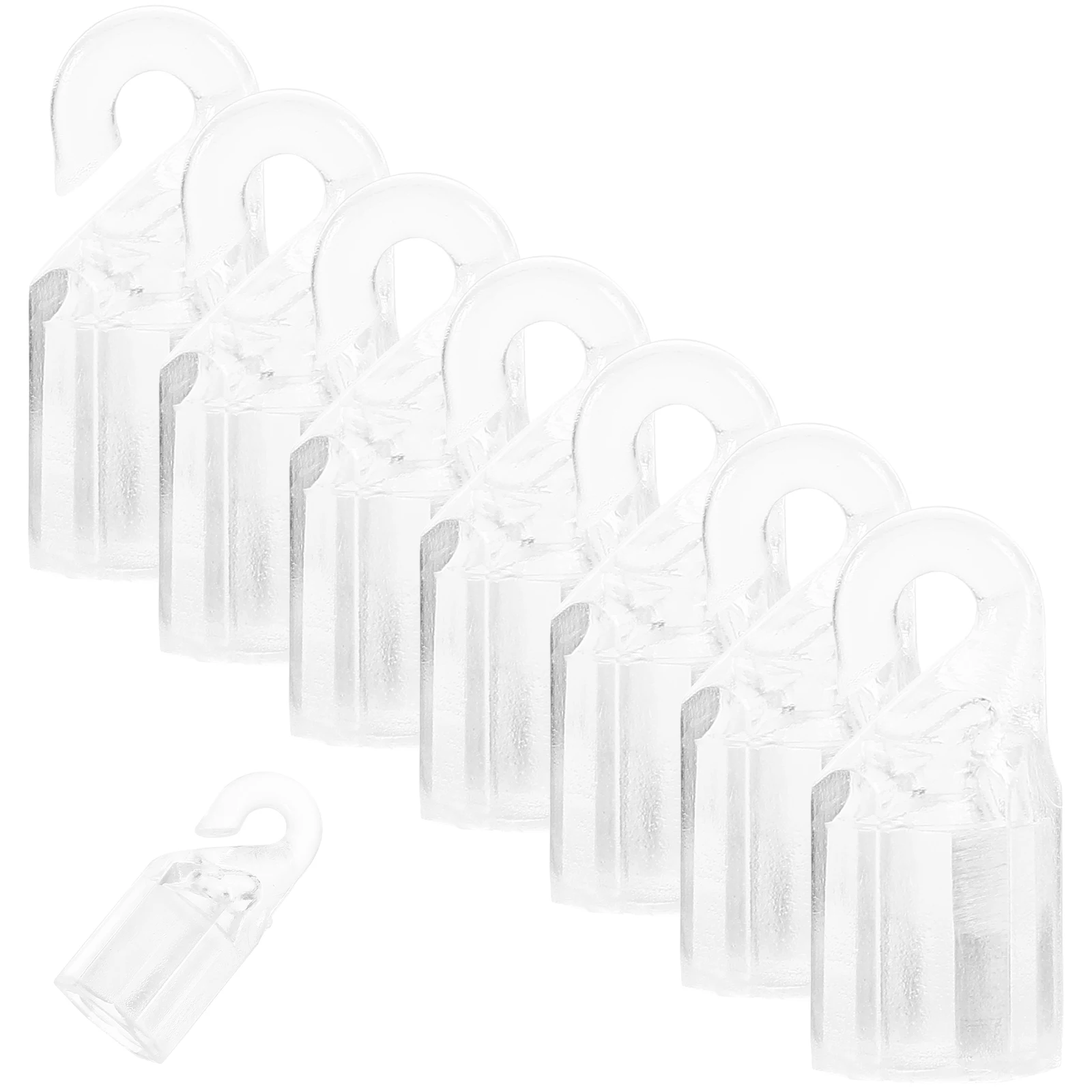 

10 Pcs Curtain Accessories Clear Tilt Rod Hooks Blind Wand Hangers Repair Replacement Plastic Blinds Hardware Window Decor